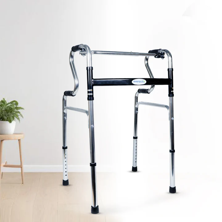 Aluminium Step up Walker - Chrome Finish - Everactiv